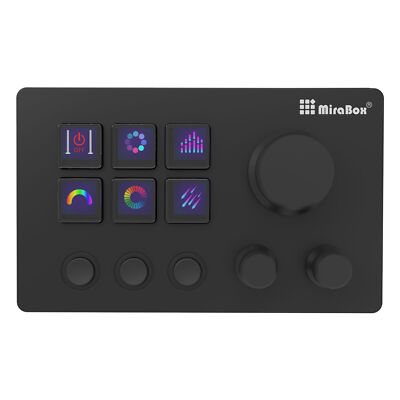 MiraBox Mbox N3E Stream Deck 6-Key Visual Keyboard Wired Custom Keyboard f/OBS #