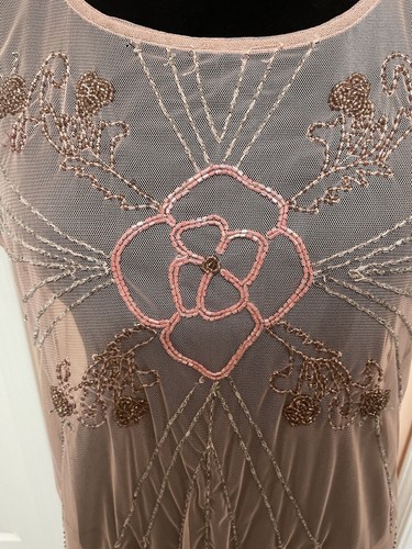Newport News Soft Pink Beaded Dress - Picture 6 of 9