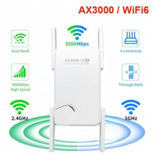 Wifi 6 Repeater Gigabit Wireless Extender Dual Band 2.4 5Ghz 4 Antenna Router