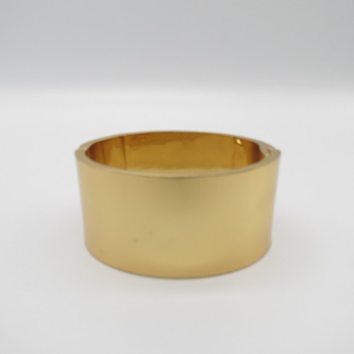 Vince Camuto Statement Hinged Bracelet Pink Enamel Geometric Chunky Bangle 7" - Picture 7 of 11