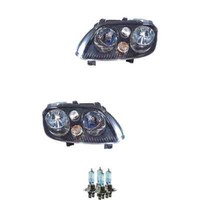 Halogen Scheinwerfer Frontscheinwerfer Set H7/ H7 FüR VW Touran Inkl. Lampen