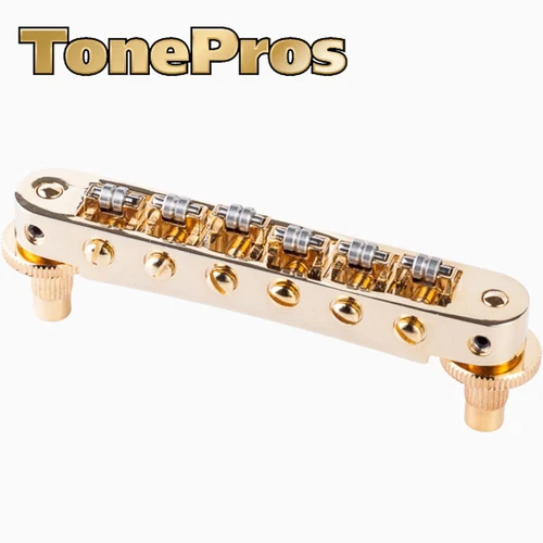 NEW Tonepros TP6R Nashville Style Roller Tunematic Bridge - GOLD