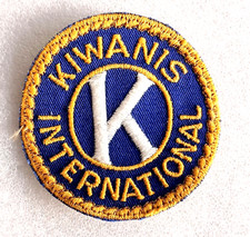 Vtg Kiwanis Club International Round Jacket Patch New NOS 1950s
