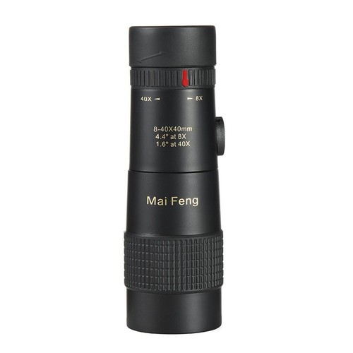 8-40x40 Monokular Teleskop Kompakt Einziehbar Zoom Wasserdicht HD ED Glas - Bild 10 von 10