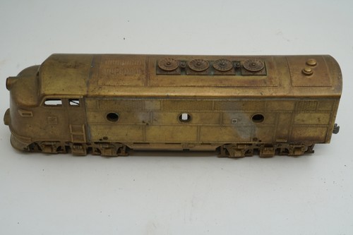 Heavy Cast Brass O Scale Diesel F3 A Unit w. Motor Shaft and Belt Driven - Picture 2 of 7
