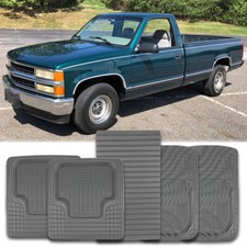 For Chevy C1500 C2500 C3500 Pickup Waterproof Car Floor Mats Front Rear Carpet For Chevy C1500 C2500 C3500 Pickup Waterproof Car Floor Mats Front Rear Carpet