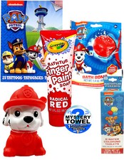 6pc Paw Patrol Marshall Bath Time Set with DSE Bonus Mystery Towel for Kids