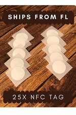 25x NFC TAG Sticker 13.56MHz ISO14443A 25pc NTAG