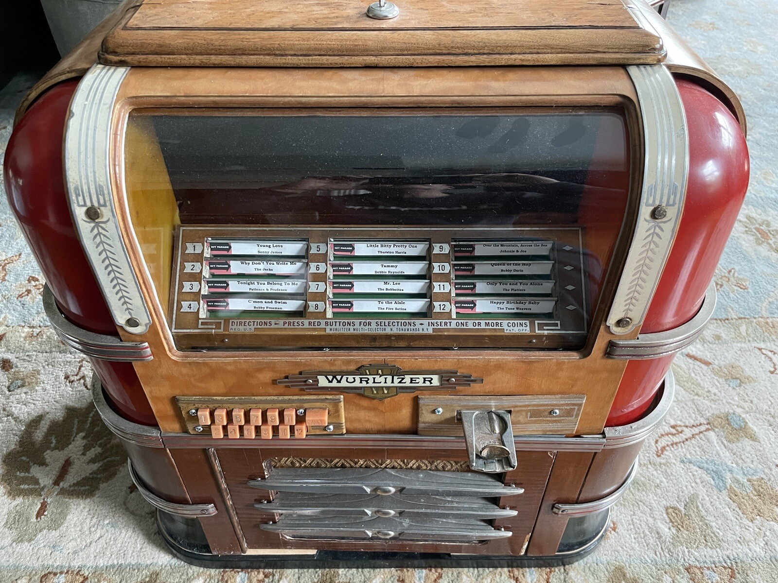 Antique Wurlitzer Jukebox 61 Table Top Counter Top Jukebox Shell Parts