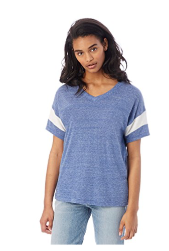 Alternative Womens Short Sleeve Eco Jersey Powder Puff T-Shirt Blue XL - Picture 2 of 5