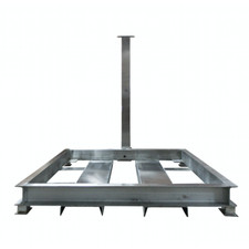SellEton SL-800-SS-PPF 7'x 7' Portable Stainless Steel Pit Frame Scale Protector
