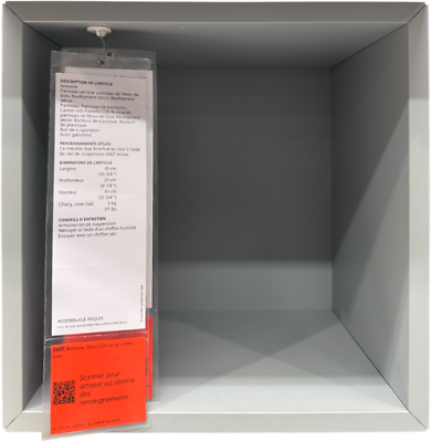 Brand New IKEA EKET Light Gray-Blue Cabinet 35x25 cm (13 ¾x9 ⅞