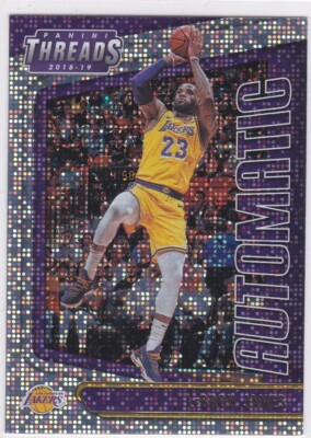 LEBRON JAMES 2018 Panini Threads RARE AUTOMIC DAZZLE Foil Basketball Card LAKERS | eBay LEBRON JAMES 2018 Panini Threads RARE AUTOMIC DAZZLE Foil Basketball Card LAKERS | eBay