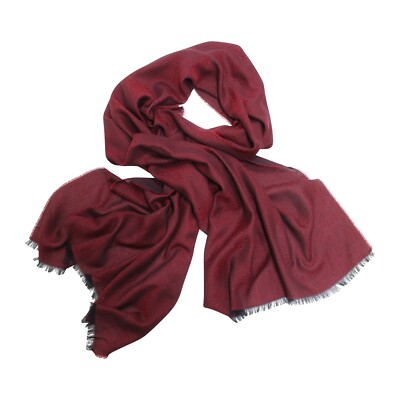 I1863 sciarpa uomo NO BRAND man scarf burgundy/blue