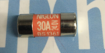 30A AMP VF VERBRAUCHEREINHEIT SICHERUNGEN BS 1361 X 1