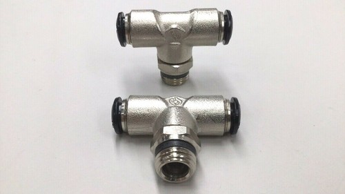 Jupiter Pneumatics 2555709069JP Branch Tee 8mm Tube X 1/4" Universal (Pack Of 2) - Picture 2 of 4