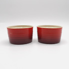 New ListingCerise (Cherry) By Le Creuset Stackable Ramekins Custard Cups Lot Of 2 New
