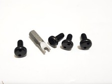 Mercedes Security Anti Theft Auto License Plate Screws Stainless Steel Bolts Bk