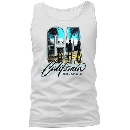 Camiseta sin mangas gráfica estilo de vida Golden State California Beach Paradise Cali - Imagen 11 de 11