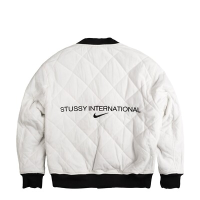 Stussy X Nike Reversible Varsity Jacket 2colors Black Olive Stussy X Nike Reversible Varsity Jacket 2colors Black Olive