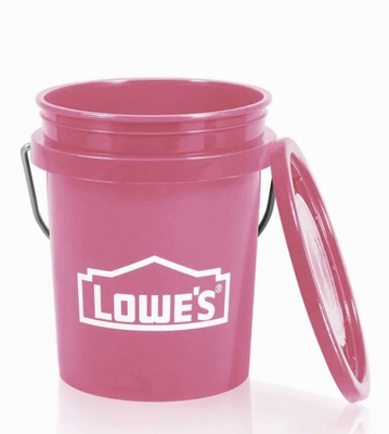 #ad 🩷 PINK Lowe#x27;s 0.5 Quart BPA Free Mini Paint Bucket 🪣 With Lid 🩷 $2.99