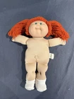 1985 Cabbage Patch Doll Red Hair Green Eyes Blue Signature One Dimple Nude