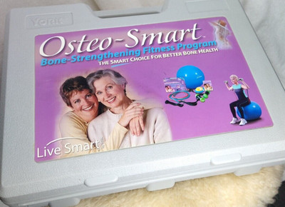 YORK OSTEO SMART HOME GYM KIT W/ 2lb SET DUMBELLS & RESISTANCE BANDS - CLEAN