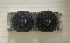 Fit Fiat X19; Bertone X1/9; Lancia Scorpion Montecarlo radiatore alluminio + ventole