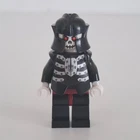 Lego Minifigure - Fantasy Era - Skeleton Warrior 4, Black Breastplate (cas330)