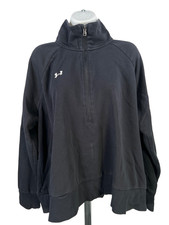 Under Armour Women's Black Rival Fleece Half Zip Sweatshirt - 1X Plus