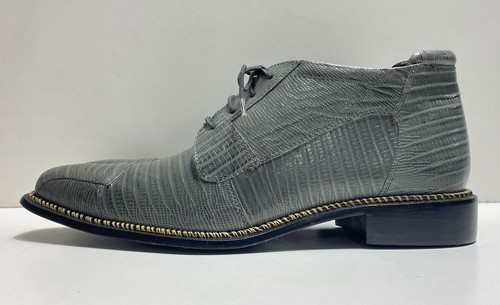 Liberty Herren Elegante Schuhe Oxford Grau Leder Größe 9,5