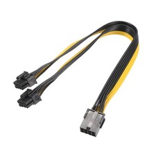 8 Pin Female to Dual PCIe 8 Pin 6 2 Male PCI Express Power Cable 320mm/12.6"