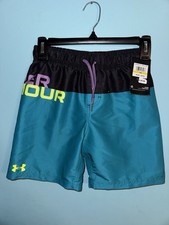 Under Armour Boys Swim Trunks. Boys Medium. Circuit Teal. NWT.