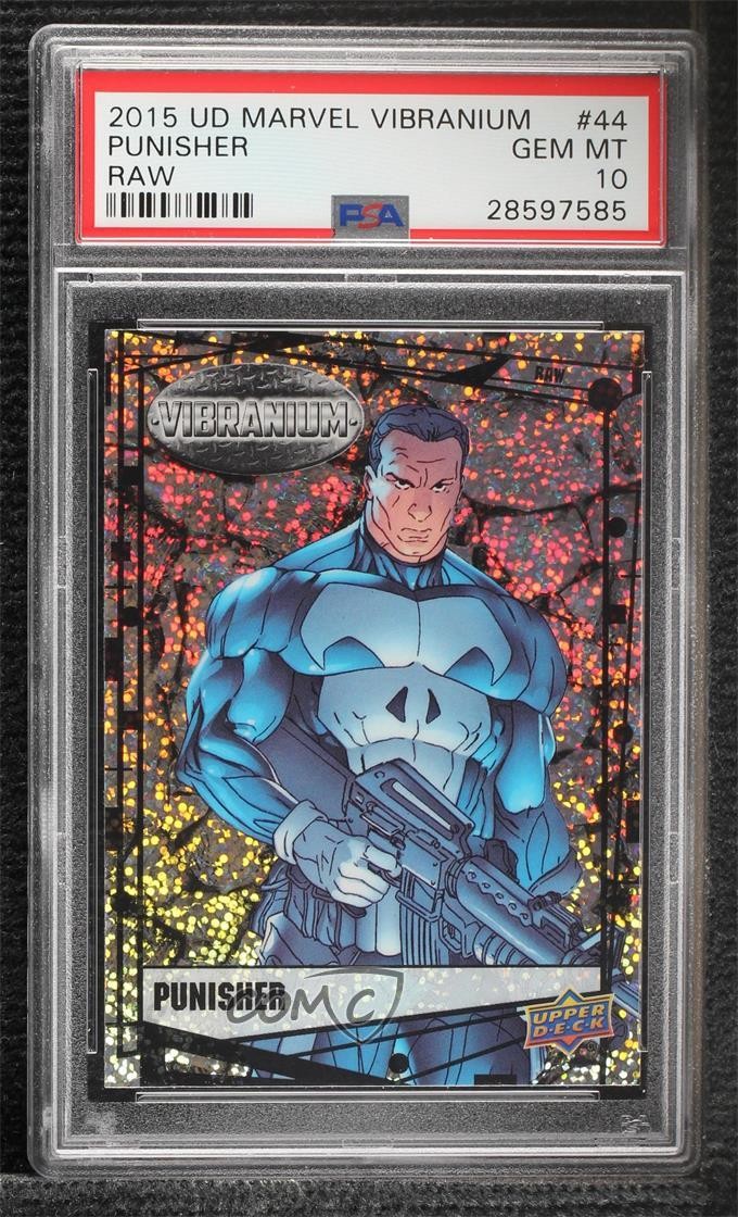 2015 Upper Deck Marvel Vibranium Raw Vibranium Punisher #44 PSA 10 GEM MT 2k3