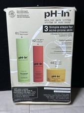 pH-In Healthy Skin System 3-Step Acne-Prone Skincare Kit Full Size Sealed 100 