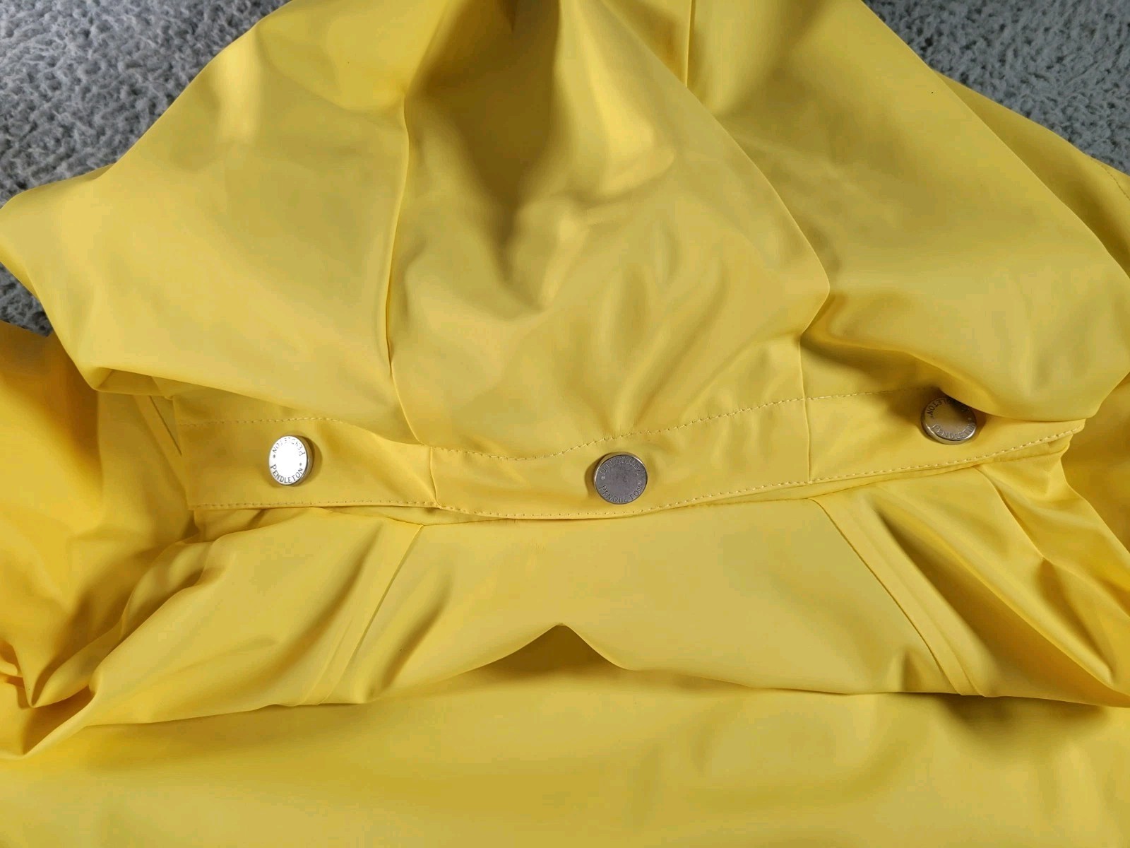 Pendleton Womens XS Yellow Raincoat With Plaid Li… - image 16