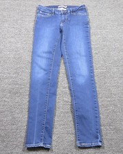 Levis 711 Skinny Jeans Womens 26 Medium Wash Blue Mid Rise Stretch Denim Pants
