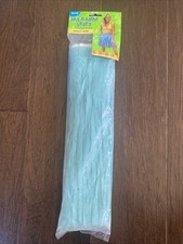 Adult Costume Hula Skirt Blue Elastic Waistband Adult 31 W x 16 L New