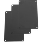 10 Pcs Black Rectangular Door Plate Engraved Sign