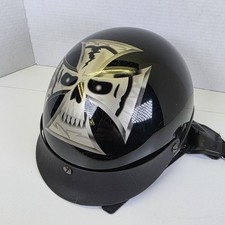 CASCO DE MOTO JAFRUM MEDIA CARCASA CALAVERA CRUZADA TALLA XS