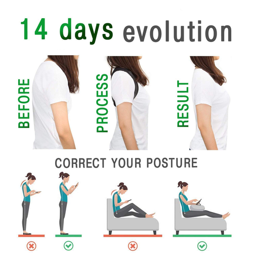 Posture Corrector for Men and Women, 68-91 Cm Chest Posture Band, Shoulder and B - Foto 3 di 12