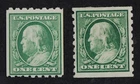 CKStamps: US Stamps Collection Scott#390 Mint NH OG #392 Mint HR OG Tiny Thin