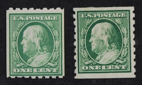 CKStamps: US Stamps Collection Scott#390 Mint NH OG #392 Mint HR OG Tiny Thin