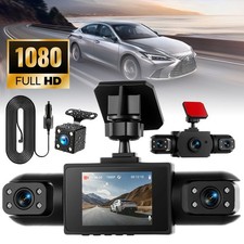 1080P Nachtsicht Dashcam Autokamera Vorne Hinten Innen 360° Parküberwachung DVR