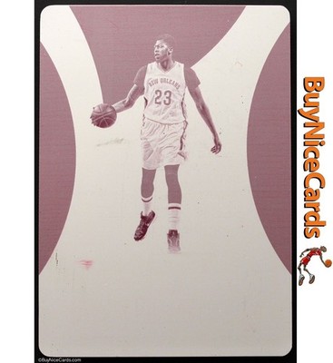 2016 Anthony Davis National Treasures Immaculate Magenta Printing Plate 1/1