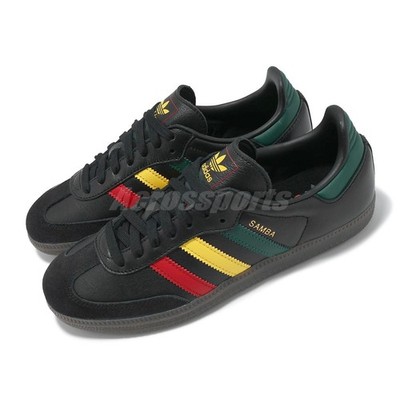 adidas gazelle silver green womens Adidas Samba Ajax Rasta Black Red Yellow and Green (UK8) – Wear Garson