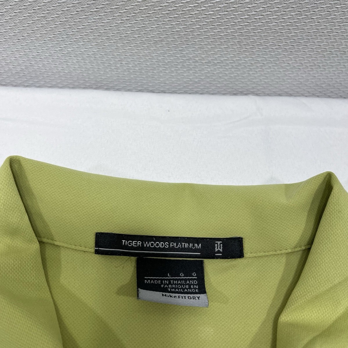 Tiger Woods Platinum Collection Nike Fit Dry Polo Shirt Mens Large