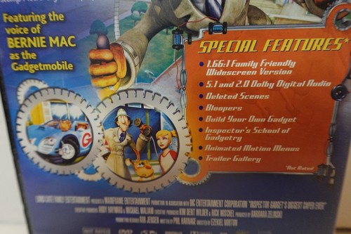 Inspector Gadget’s Biggest Caper Ever (OOP embossed tin cover) DVD (Bernie Mac) - Picture 3 of 6