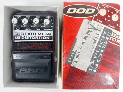 Vintage DOD FX86-B Death Metal Distortion Electric Guitar Effect Pedal w/ Box!