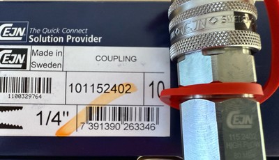 CEJN 10-115-2402 (box of 10) 1/4  NPT Female High Flow Ultra High Pressure QDC